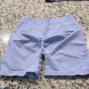 Alphalete Women's Sky Blue Bike Shorts